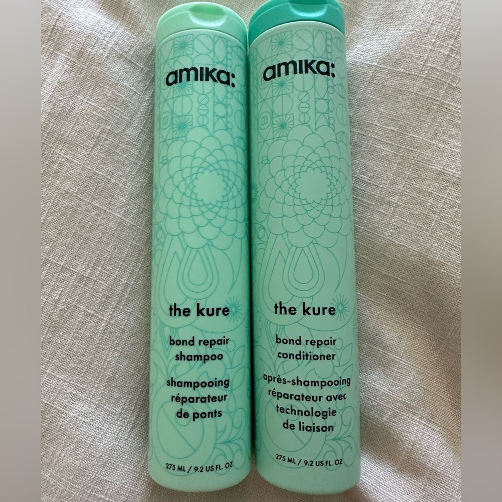 AMIKA The Kure Hair Shampoo Conditioner full size brand new 9.2 ounce Set